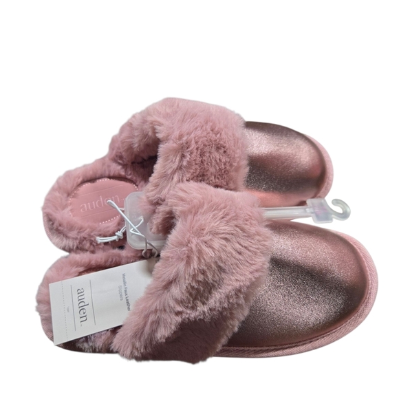 Auden Metallic Pink Slippers - Picture 2 of 3